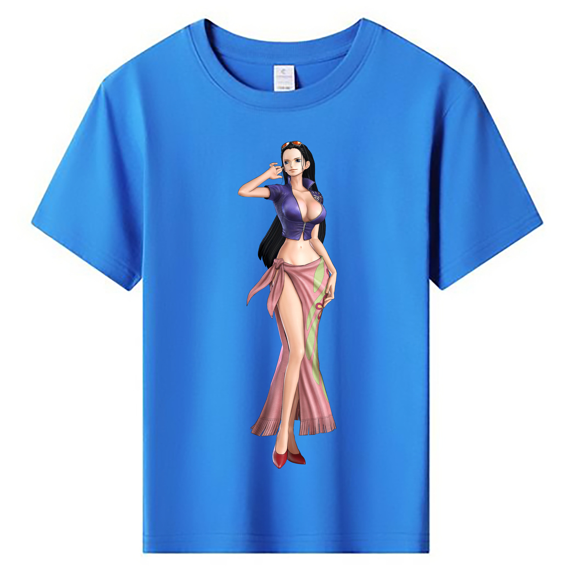 ワンピース ニコ・ロビン ONE PIECE Nico Robin 綿100％キッズTシャツ（フロントプリント）